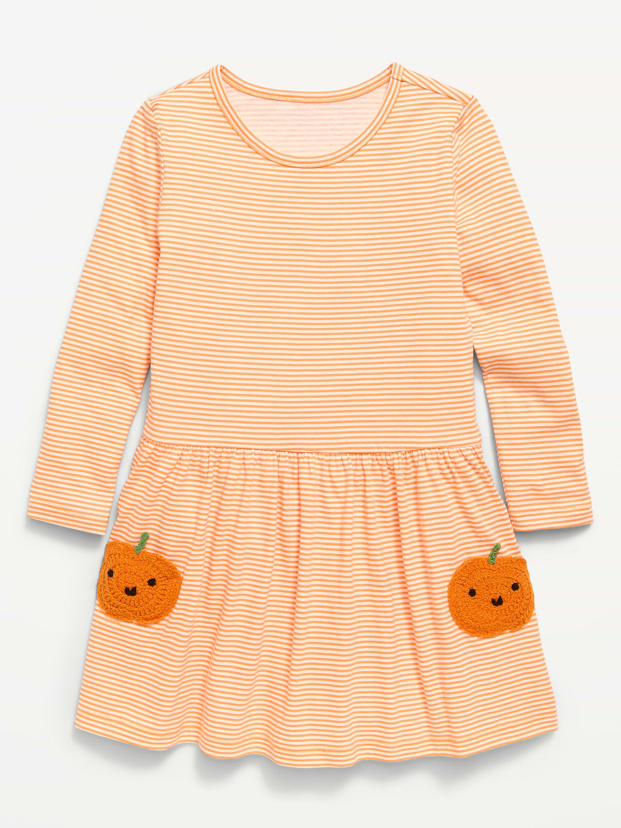 Image number 1 showing, Printed Long-Sleeve Drop-Waist Dress for Toddler Girls