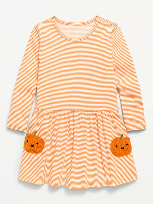 Printed Printed Long-Sleeve Drop-Waist Dress for Toddler Girls on clearance at Old Navy — 30% off