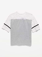Image number 2 showing, Oversized Lace Football-Style T-Shirt for Girls