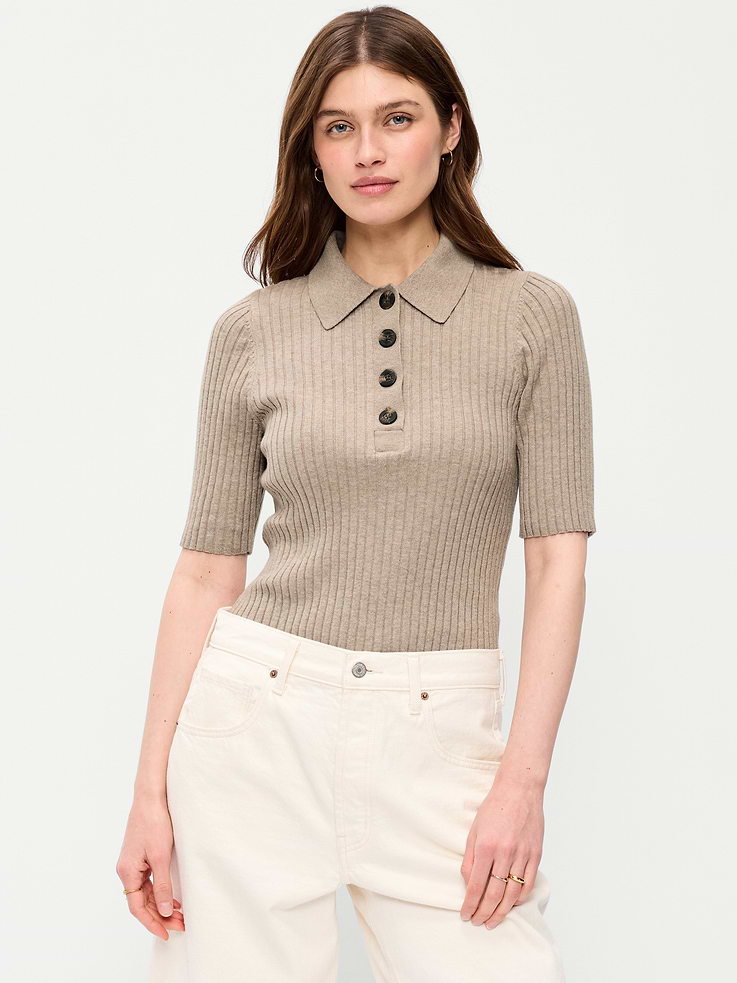 Image number 3 showing, Short-Sleeve Ribbed Polo