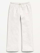 Image number 1 showing, High-Waisted Logo Graphic Wide-Leg Sweatpants for Girls