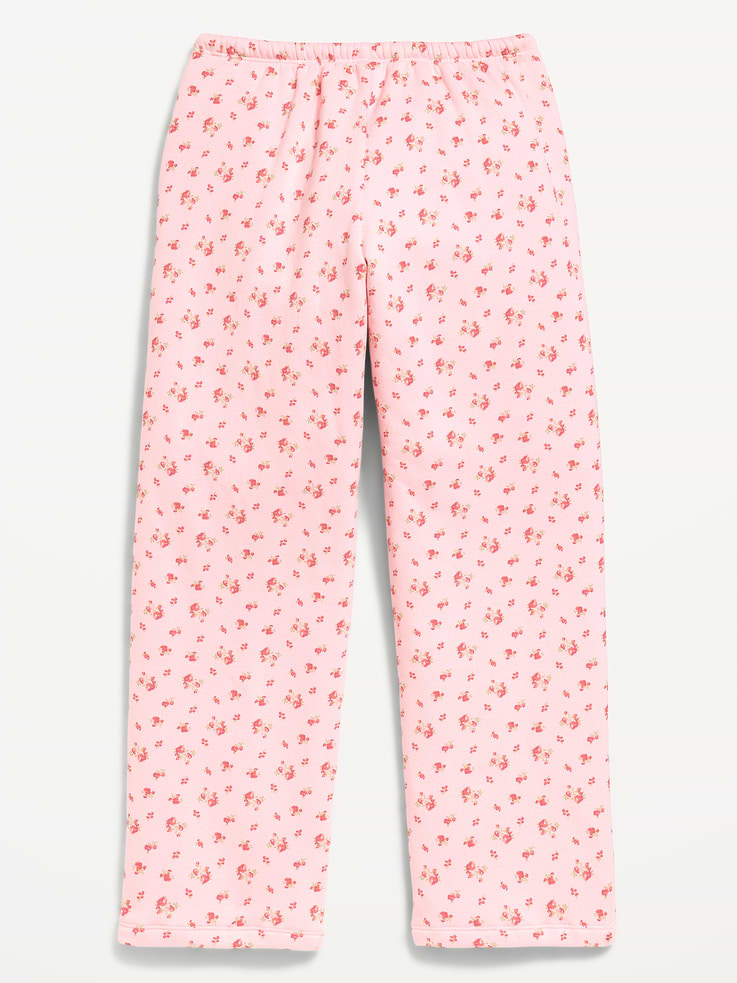 Image 2 of 2, High-Waisted Logo Graphic Wide-Leg Sweatpants for Girls