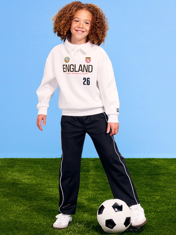 FIFA World Cup 26™ England Dynamic Fleece Collared Graphic Sweatshirt for Kids