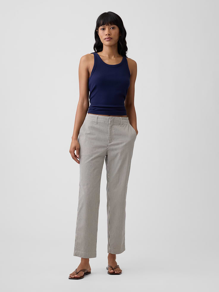 Image number 1 showing, Mid Rise Downtown Khakis
