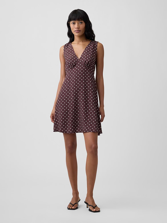 Sleeveless V-Neck Mini Dress