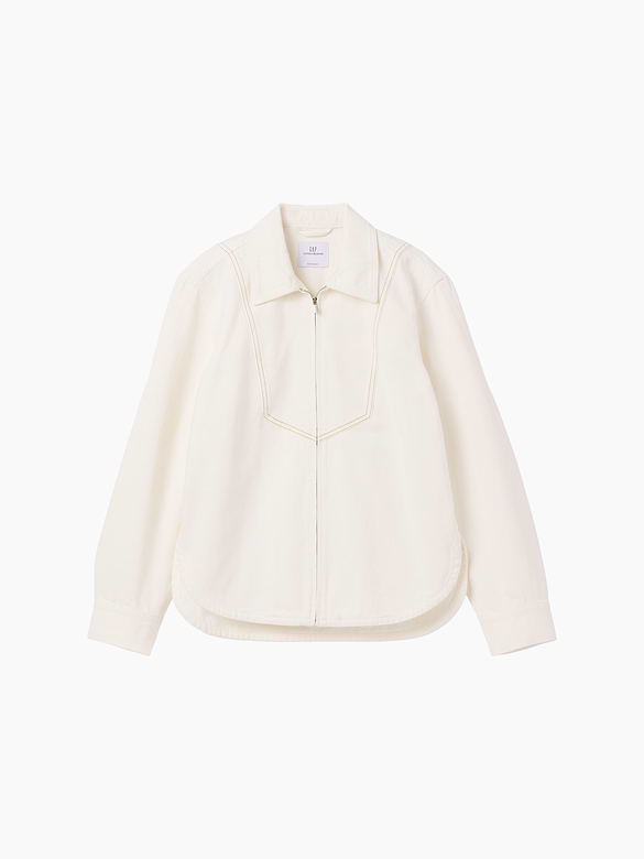 Gap × Victoria Beckham Denim Zip Shirt