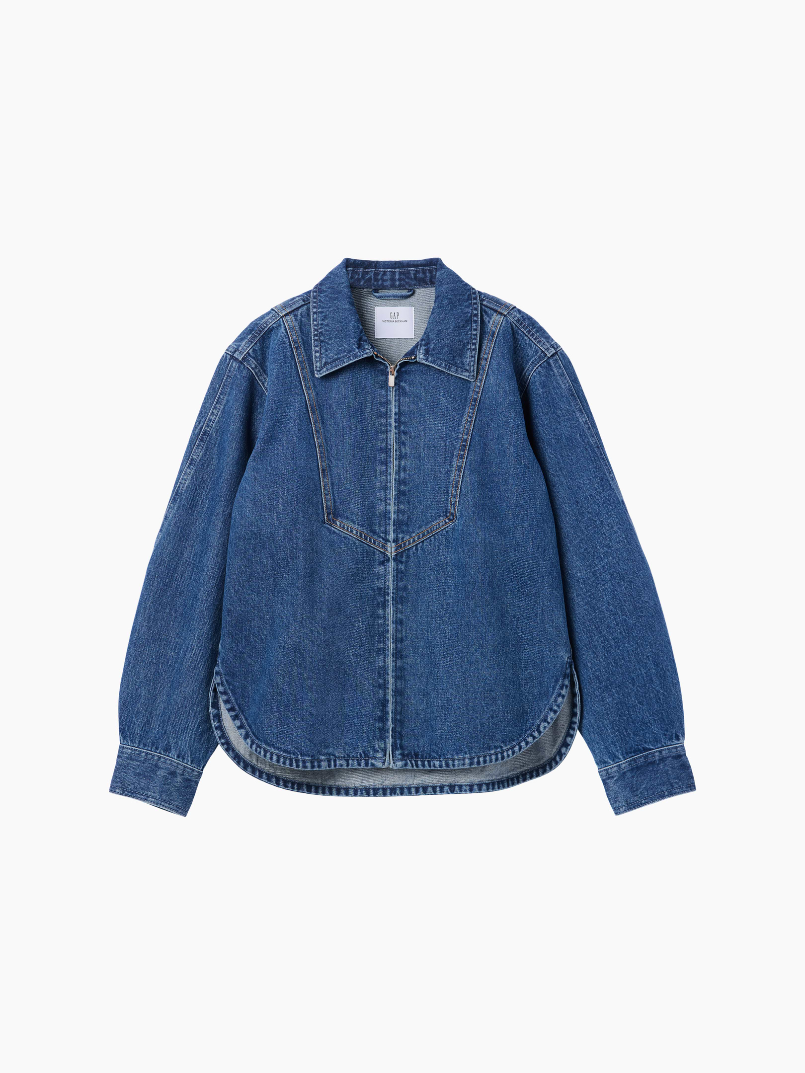 Image number 7 showing, Gap × Victoria Beckham Denim Zip Shirt