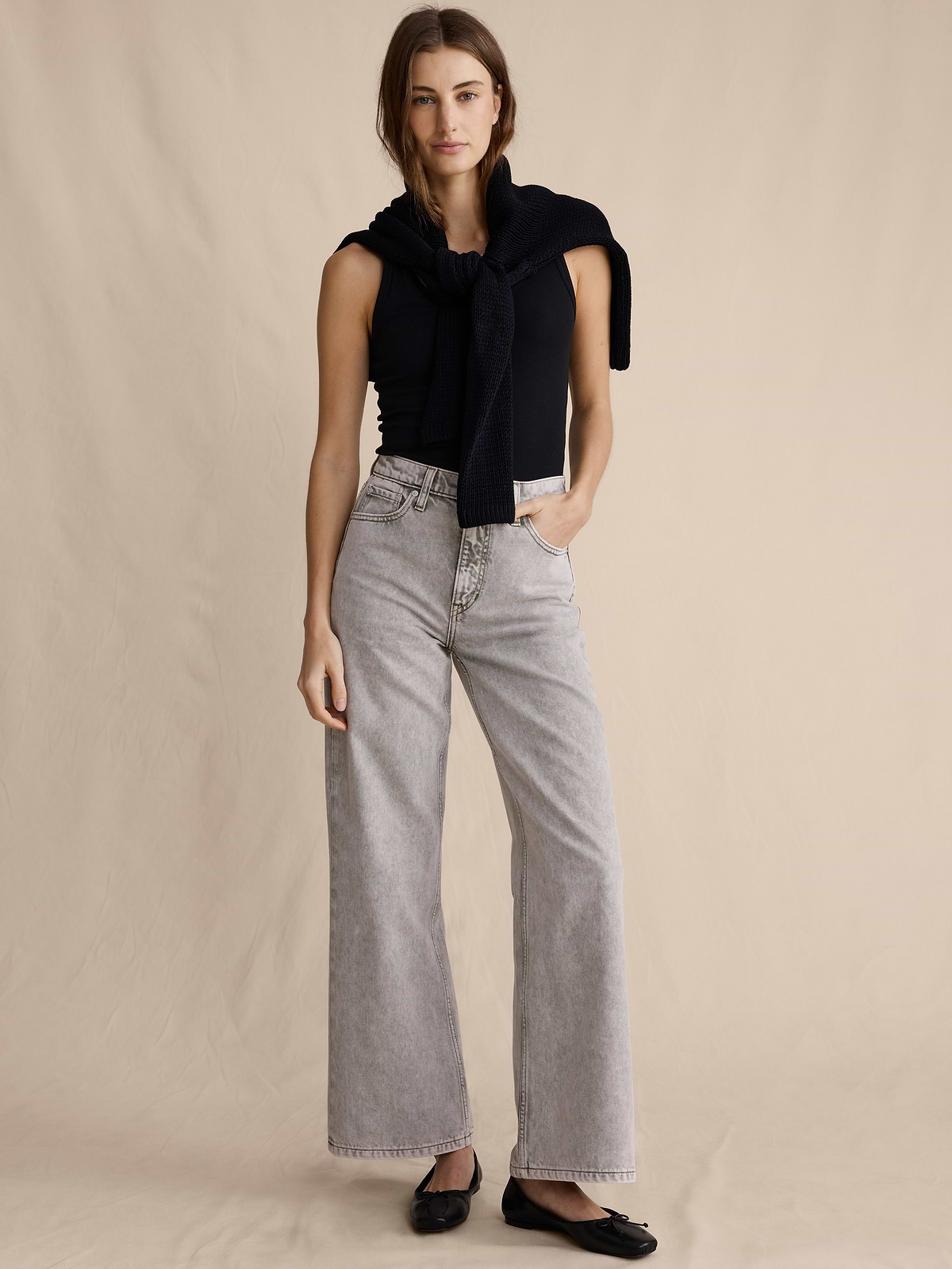 The Icon Classic Wide-Leg Crop Jean