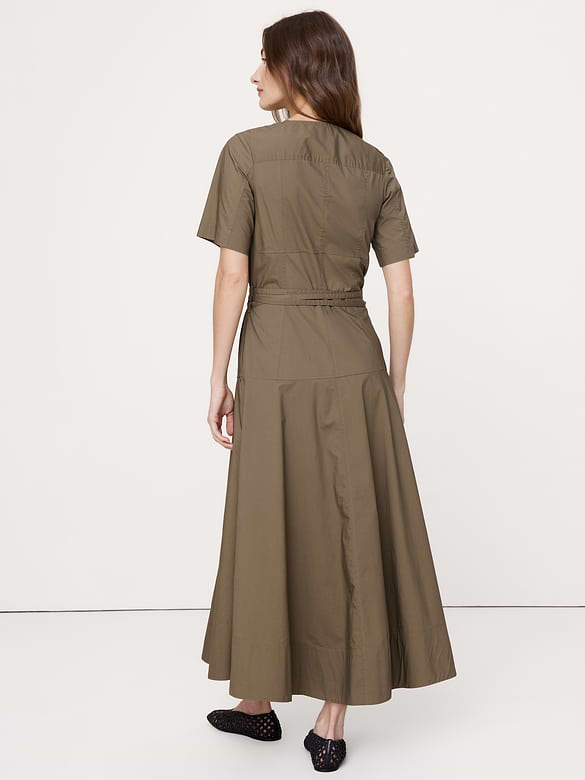 Cotton Poplin Shirt Dress