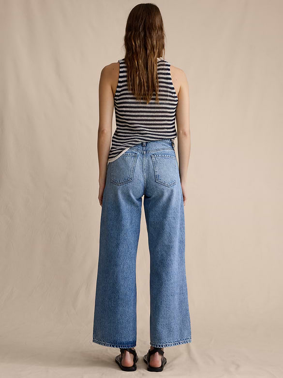 The Icon Classic Wide-Leg Crop Jean