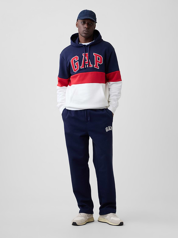 Adult Relaxed Gap Logo Colorblock Hoodie