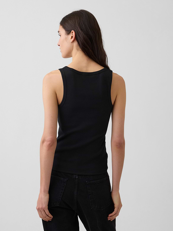Rib Scoop Tank Top