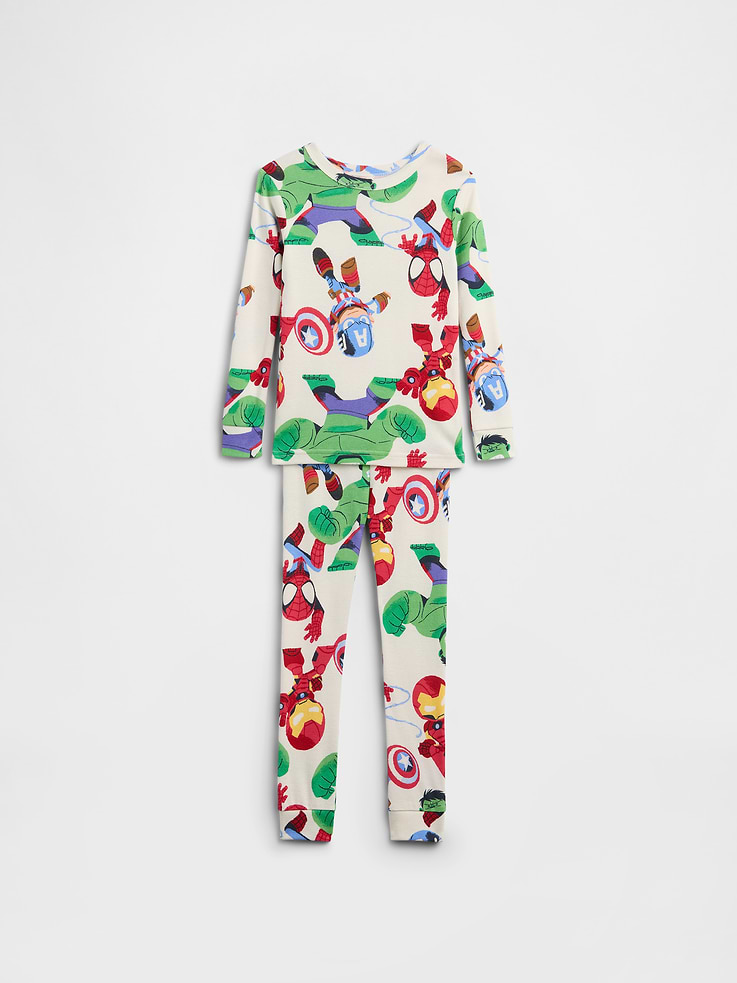 Image number 1 showing, babyGap Marvel Avengers Print PJ Set