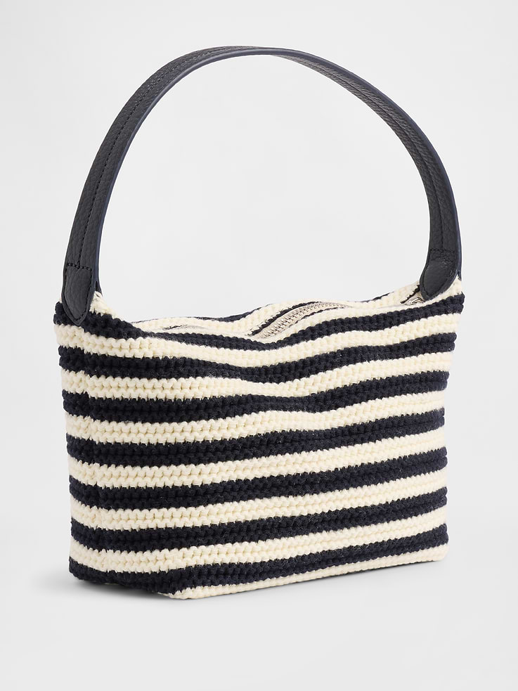 Image number 3 showing, Crochet Stripe Mini Bag