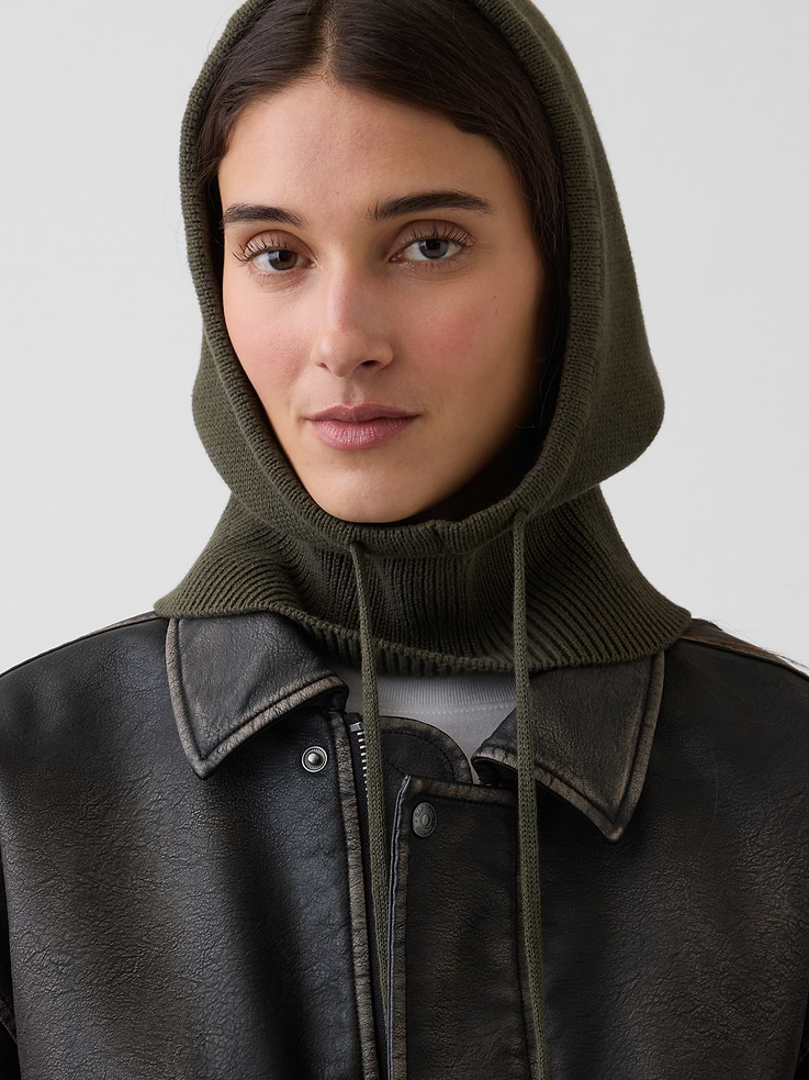 Image number 1 showing, 100% Cotton Drawcord Hood