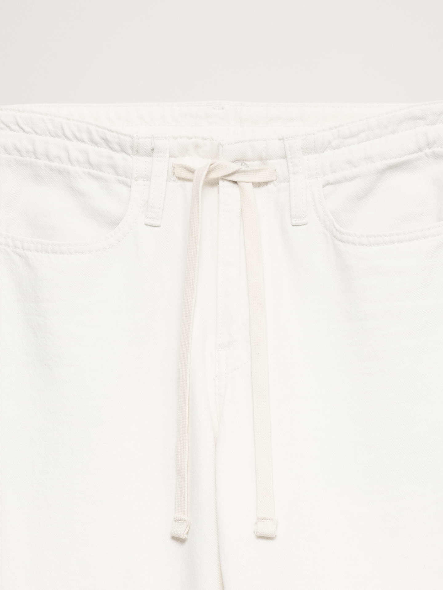 Image number 6 showing, Mid-Rise Wide-Leg Drawstring Jean