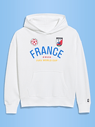 L'image numéro 1 présente Chandail à capuchon surdimensionné de la Coupe du monde de la FIFA 26™, France pour homme