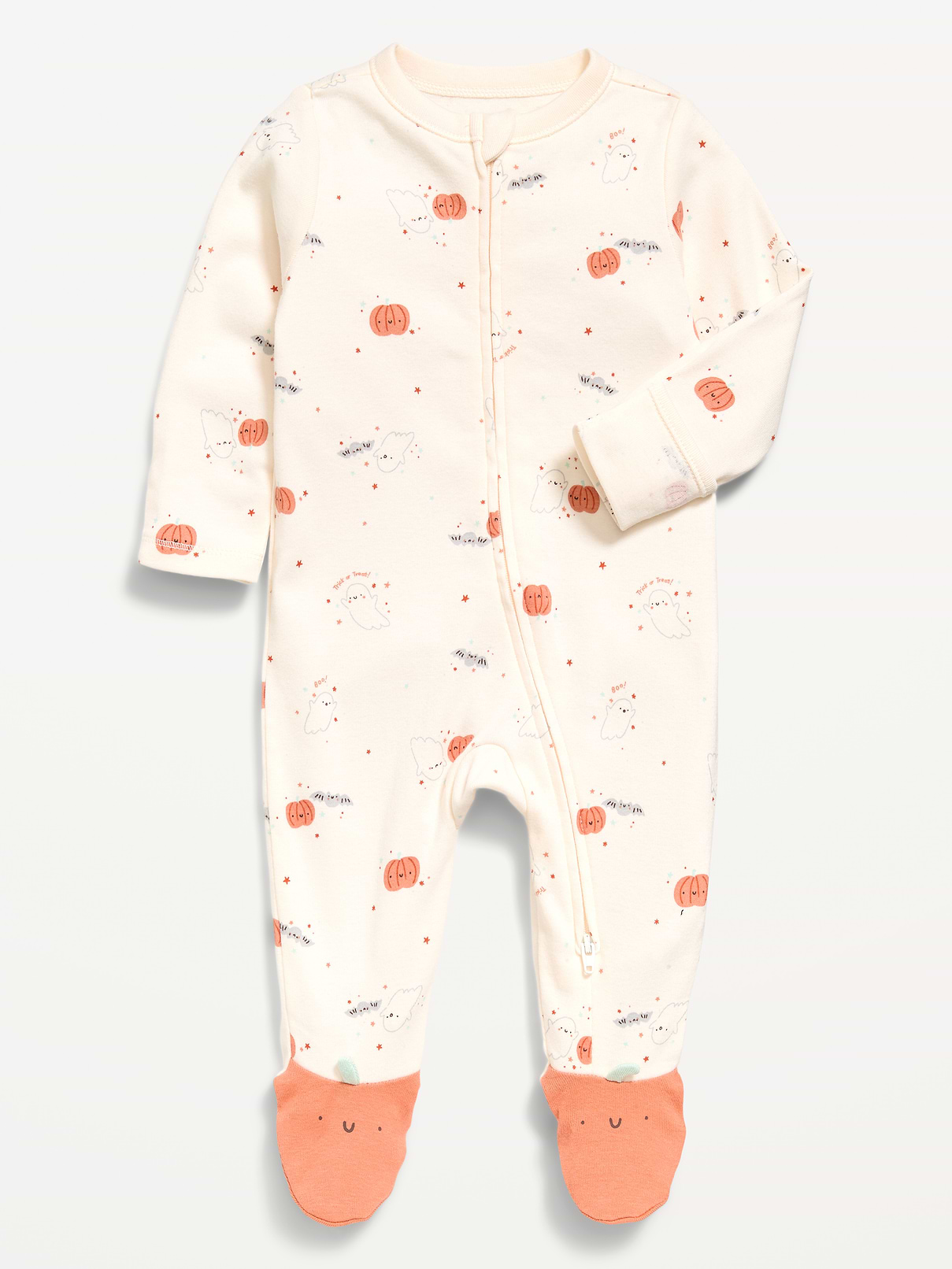 Image number 1 showing, 2-Way-Zip Sleep & Play Footed One-Piece for Baby