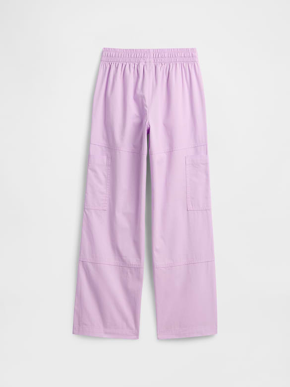 Kids Pull-On Relaxed Denim Cargo Pants