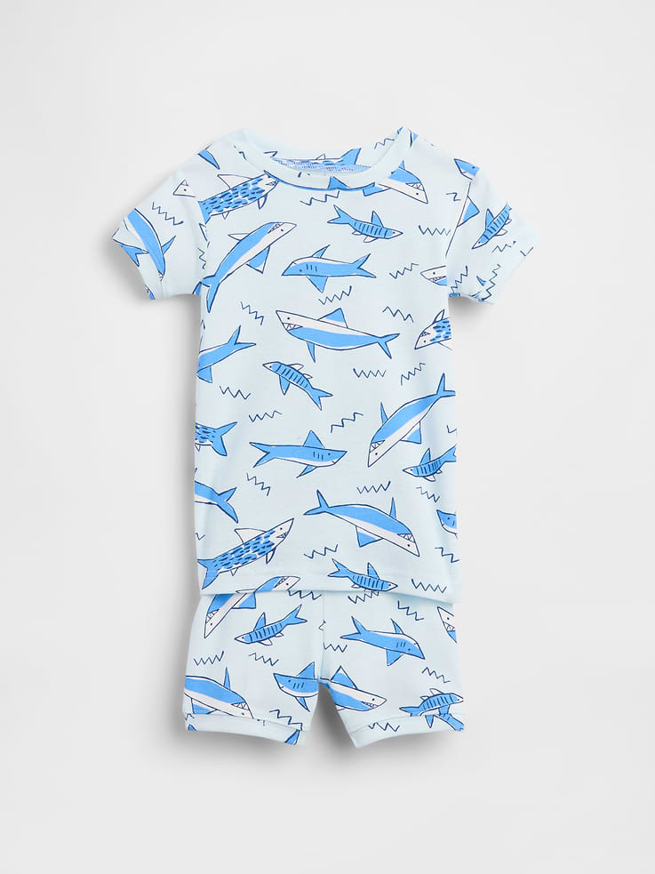 Image number 1 showing, Kids & babyGap Shark Print PJ Set