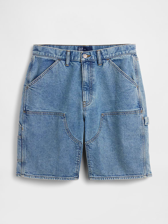 9" Denim Carpenter Shorts