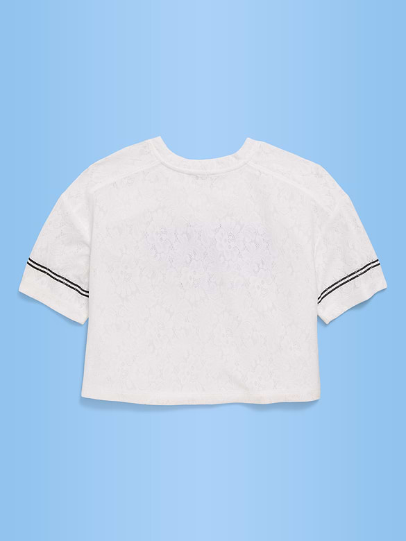 FIFA World Cup 26™ Germany Boxy Lace V-Neck T-Shirt for Girls