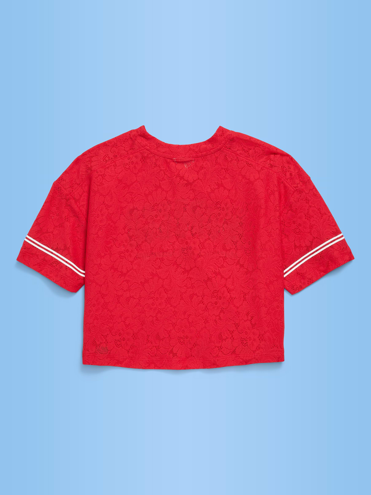 Image number 2 showing, FIFA World Cup 26™ Morocco Boxy Lace V-Neck T-Shirt for Girls