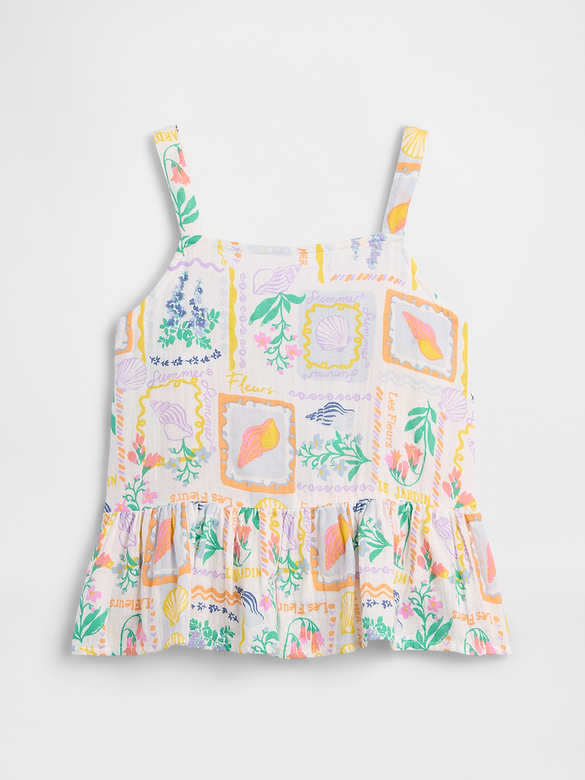 Kids Peplum Tank Top