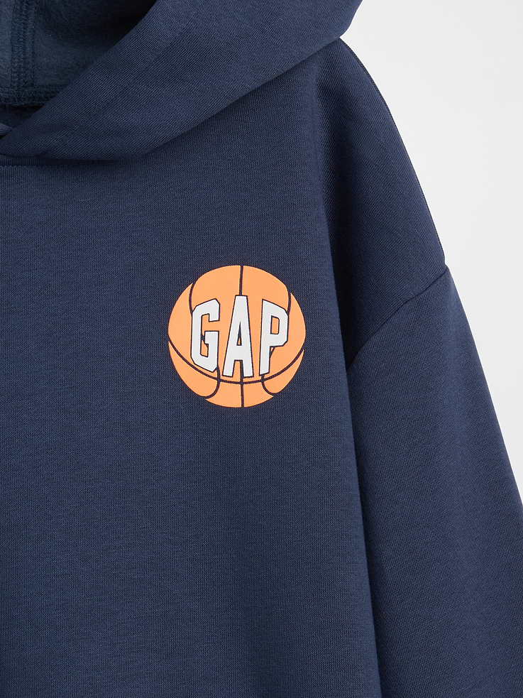 Image 3 of 3, Kids Relaxed Graphic Hoodie