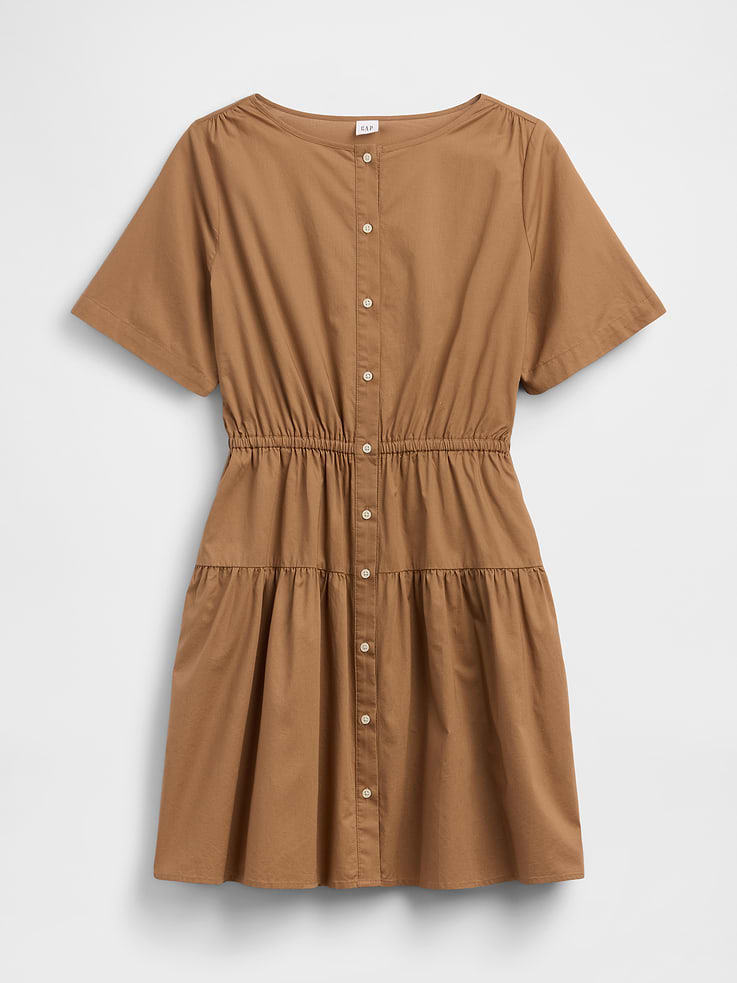 Image number 6 showing, Poplin Button-Up Mini Dress