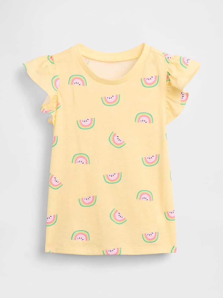 Image number 1 showing, babyGap Print Flutter Sleeve T-Shirt