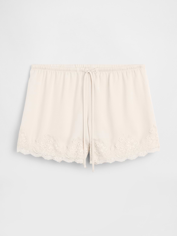 5" High Rise Pull-On Satin Shorts