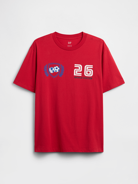 Everyday Soft Relaxed Soccer Graphic T-Shirt