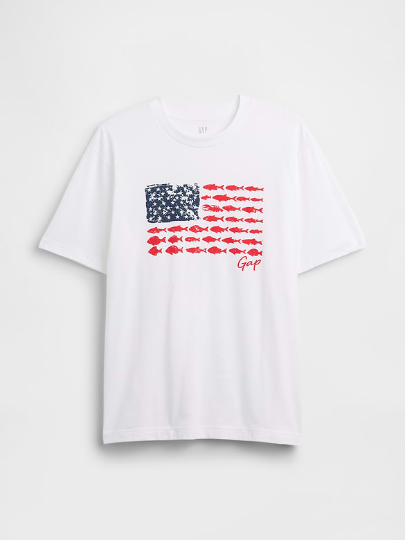 Everyday Soft Relaxed Americana Graphic T-Shirt