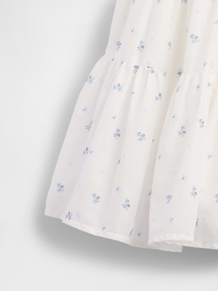 Image number 4 showing, Kids Mixed Media Tiered Tank Dress