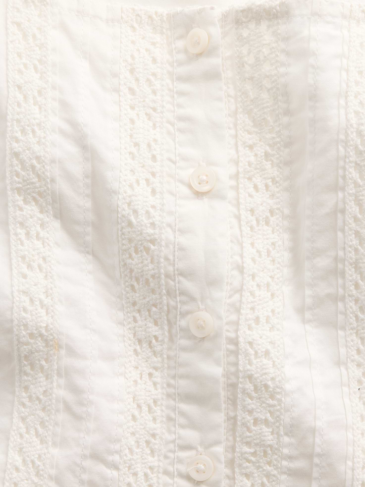 Image number 4 showing, Kids Flutter-Sleeve Lace-Trim Dress