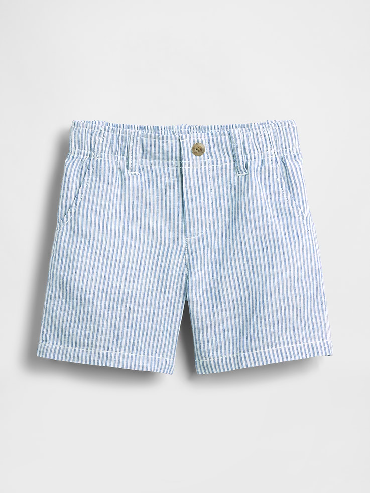 Image number 2 showing, Baby & Toddler Linen-Cotton Shorts