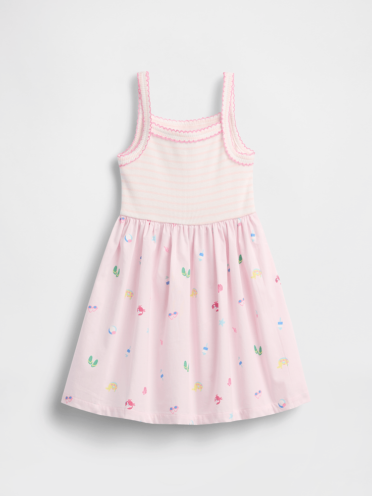 Image number 3 showing, Baby & Toddler Mixed Media Apron Dress