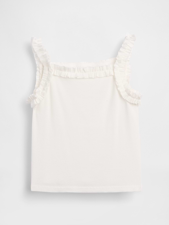 Camisole côtelée à encolure tablier pour Bébé et Tout-petit