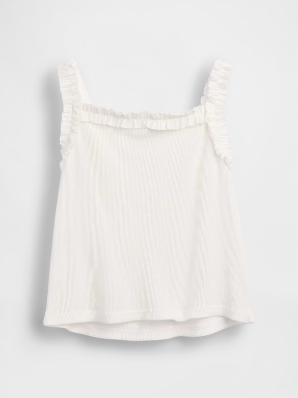 Camisole côtelée à encolure tablier pour Bébé et Tout-petit