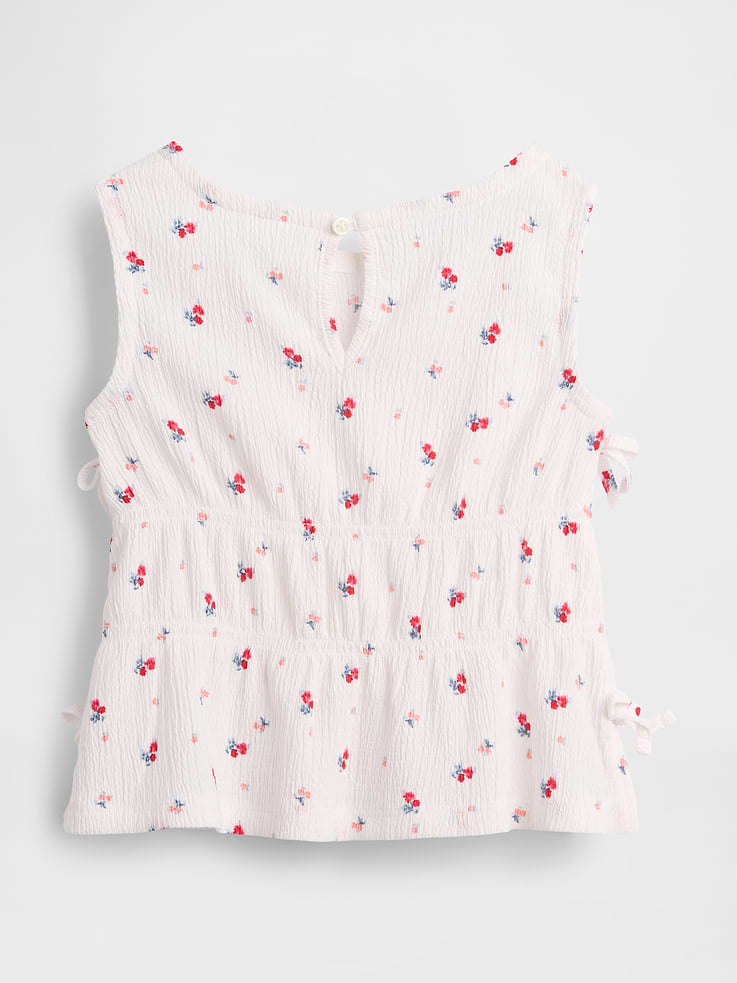 Image number 3 showing, Baby & Toddler Crinkle Knit Bow Top