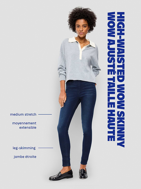 High-Waisted Wow Super-Skinny Jeans
