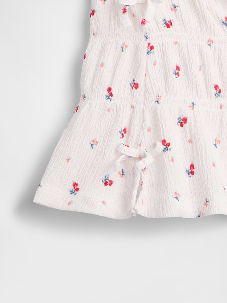 Image number 4 showing, Baby & Toddler Crinkle Knit Bow Top