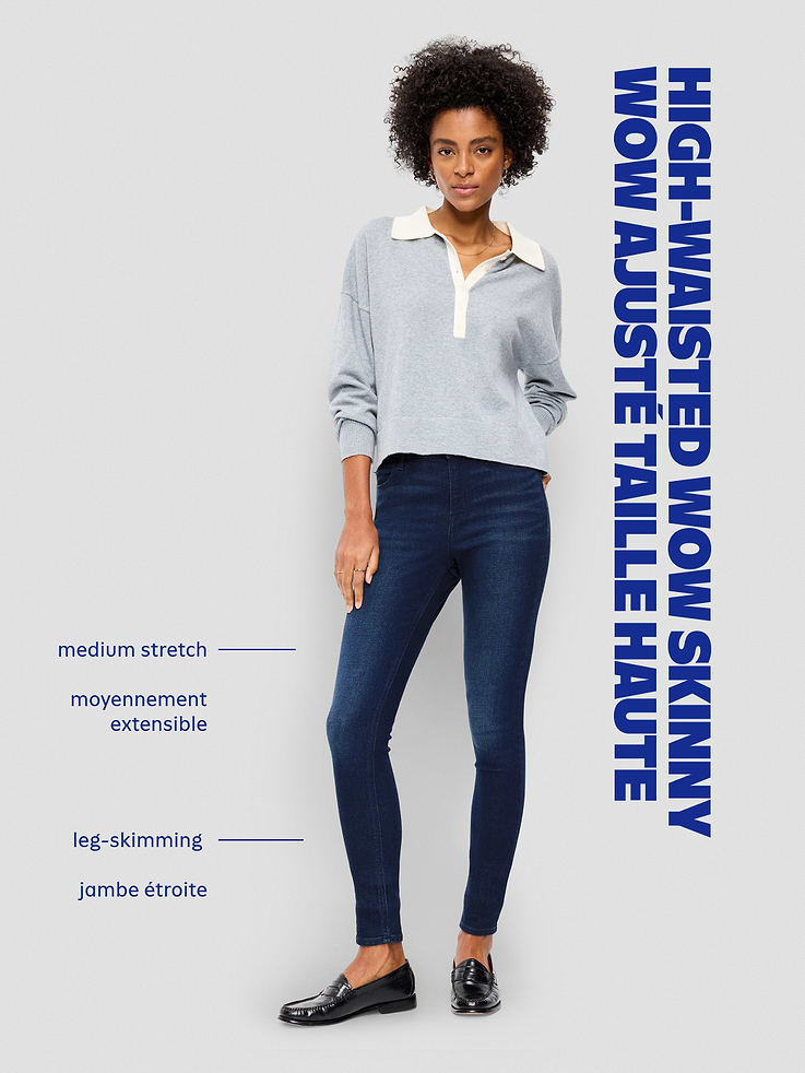 Image number 10 showing, High-Waisted Wow Super-Skinny Jeans