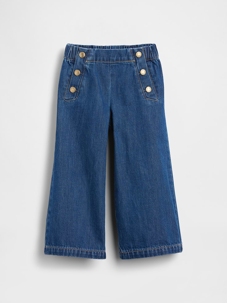 L'image numéro 2 présente Jean ballon de style matelot à taille élastique pour Bébé et Tout-petit