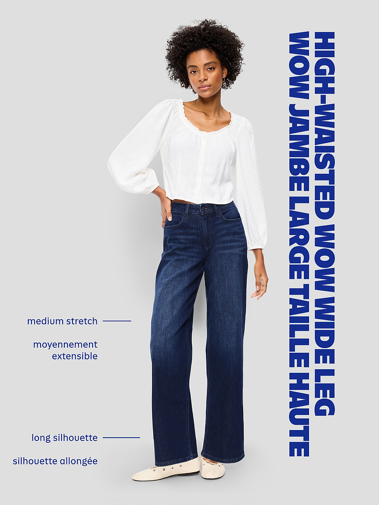 Image number 6 showing, High-Waisted Wow Wide-Leg Jeans