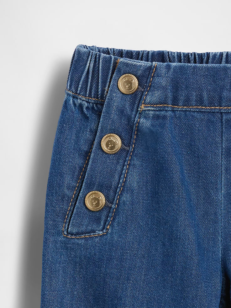 L'image numéro 4 présente Jean ballon de style matelot à taille élastique pour Bébé et Tout-petit