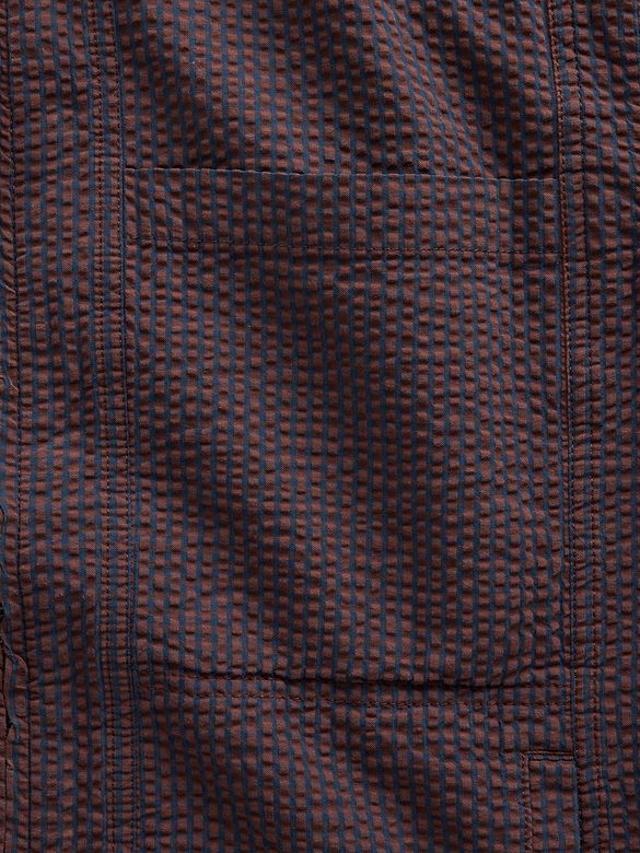 Seersucker Zip Shirt Jacket