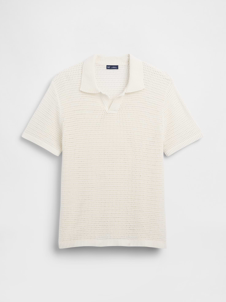 Image number 5 showing, Mesh Polo Sweater