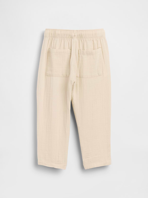 Baby & Toddler Cotton Gauze Pull-On Barrel Pants